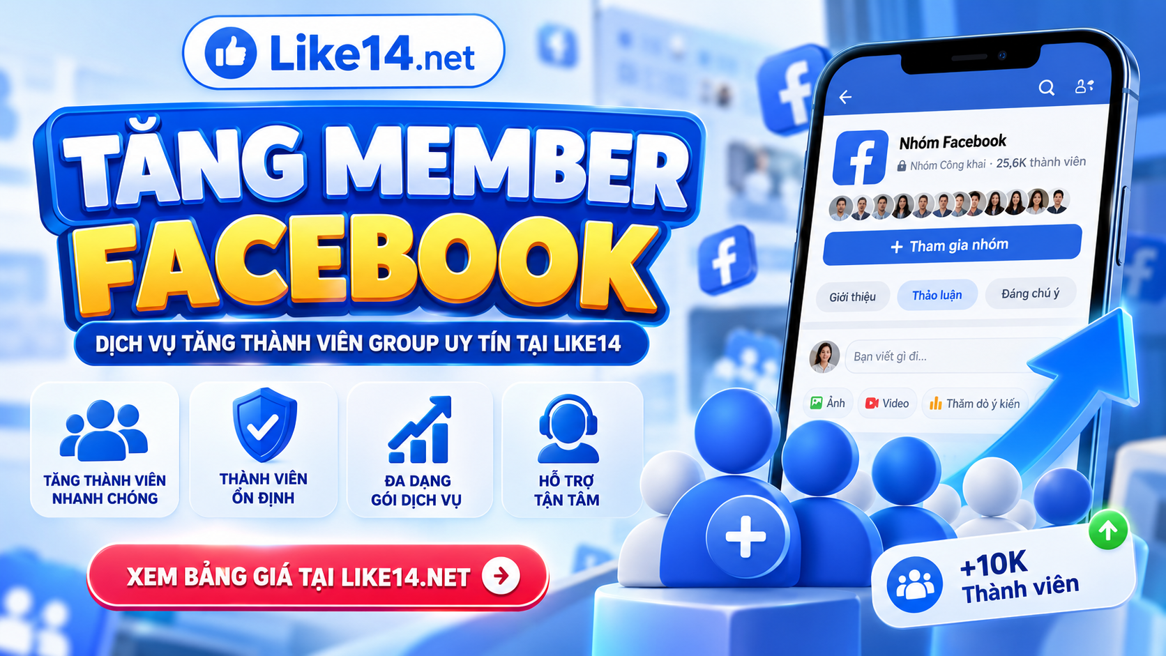 Tăng Member Facebook – Dịch Vụ Tăng Thành Viên Group Nhanh